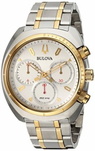 腕時計 ブローバ メンズ Bulova Men's 98A157 Curv Collection Analog Display Analog Quartz Two Tone Wat