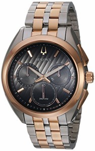 腕時計 ブローバ メンズ Bulova Men's 98A160 Curv Analog Display Quartz Two Tone Watch