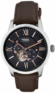 腕時計 フォッシル メンズ Fossil Men's Townsman Automatic Stainless Steel and Leather Two-Hand Skele