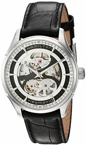 腕時計 ハミルトン メンズ Hamilton Men's Automatic Jazzmaster Skeleton Dial Stainless Steel Watch