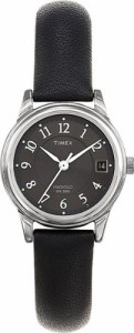 腕時計 タイメックス レディース Timex Classic Ladies Black Leather Strap Watch - T29291PF