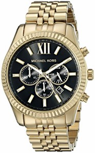 腕時計 マイケルコース メンズ Michael Kors Men's Lexington Gold-Tone Watch MK8286