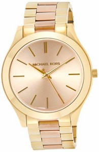 腕時計 マイケルコース レディース Michael Kors Women's Slim Runway Gold-Tone Watch MK3493