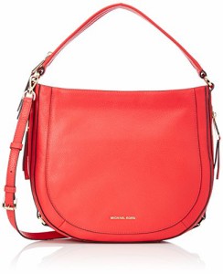 マイケルコース アメリカ 直輸入 Michael Kors Julia Medium Leather Shoulder Bag (Coral Reef)