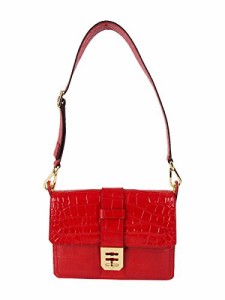 マイケルコース アメリカ 直輸入 Michael Kors Mila Croco Embossed Large Shoulder Bag Chili Red