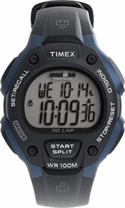 腕時計 タイメックス メンズ Timex Men's T5H591 Ironman Classic 30 Full-Size Black/Blue Resin Strap 