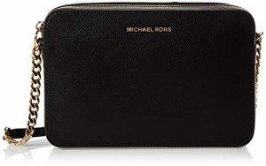 マイケルコース アメリカ 直輸入 Michael Kors Women's Jet Set Crossbody Leather Bag, Black, Large