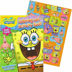 スポンジボブ カートゥーンネットワーク Spongebob SpongeBob Giant Coloring Book with Stickers 