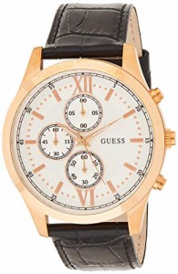 腕時計 ゲス GUESS Watch Guess White Leather Man Hudson W0876G2 Chronograph