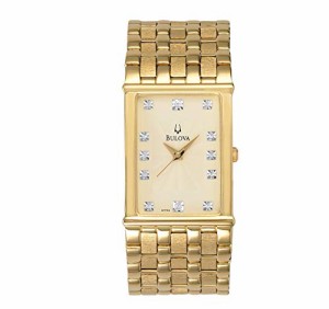 腕時計 ブローバ メンズ Bulova Men's Classic Gold Tone Stainless Steel 3-Hand Date Quartz Watch, Diam