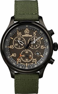 腕時計 タイメックス メンズ Timex Men's TW4B10300 Expedition Field Chronograph Green/Black Nylon St