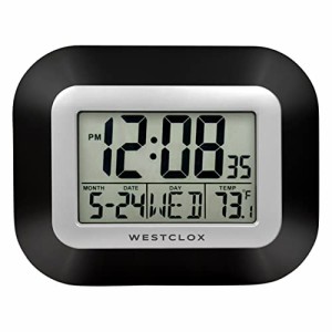 壁掛け時計 インテリア インテリア Westclox 9 in. Digital Wall Clock, Gray