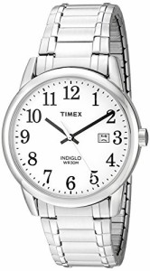 腕時計 タイメックス メンズ Timex Men's TW2P81300 Easy Reader Silver-Tone Stainless Steel Expansion