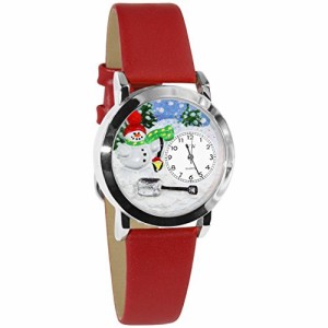 腕時計 気まぐれなかわいい プレゼント Whimsical Gifts Snowman 3D Watch | Silver Finish Small |