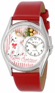 腕時計 気まぐれなかわいい プレゼント Whimsical Watches Women's S1221010 Christmas Puppy Red L