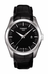 腕時計 ティソ メンズ Tissot Men's T0354101605100 Couturier Black Dial Strap Watch