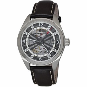 腕時計 ハミルトン メンズ Hamilton Khaki Skeleton Swiss Automatic Analog Silver Dial Men's Watch H72