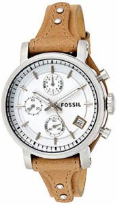 フォッシル Fossil オリジナルボーイフレンド クロノグラフ ボーンレザーウォッチ レディース腕