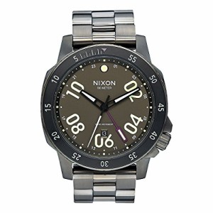 腕時計 ニクソン アメリカ NIXON Ranger GMT All Gunmetal/Lum Stainless Steel Analog Watch