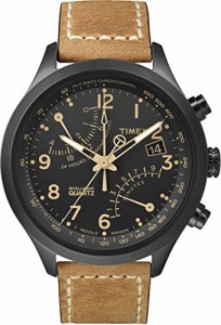 腕時計 タイメックス メンズ Timex Men's T2N700 Intelligent Quartz Fly-Back Chronograph Brown Leathe