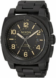 腕時計 ニクソン アメリカ Nixon Men's Charger GMT Stainless Steel Swiss-Quartz Watch with Stainless-