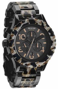 腕時計 ニクソン アメリカ NIXON 42-20 Chrono Watch All Black/Leopard, One Size