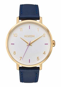 腕時計 ニクソン アメリカ Nixon Women's 'Arrow' Quartz Metal and Leather Watch, Color:Blue (Model: A