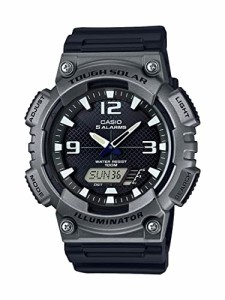 腕時計 カシオ メンズ Casio Men's AQ-S810W-1A4VCF Tough Solar Analog Display Quartz Black Watch