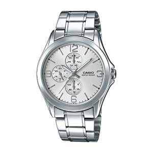 腕時計 カシオ メンズ Casio MTP-V301D-7A White Dial Stainless Steel Watch - Multi Dials