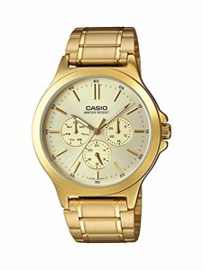 腕時計 カシオ メンズ Casio Multi-Dial Stainless Steel Men's Watch MTP-V300G-9AV - Gold Tone