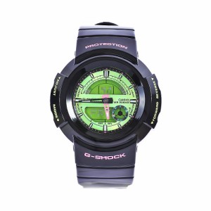 腕時計 カシオ メンズ Casio Men's AW582SC-1 G-Shock Black Resin Green Ana-Digi Dial Watch