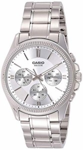 腕時計 カシオ メンズ Casio Enticer Chronograph White Dial Men's Watch - MTP-1375D-7AVDF (A837)