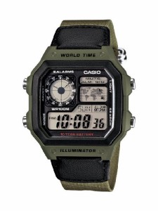 腕時計 カシオ メンズ Casio Men's AE1200WHB-3BV 10 Year Battery Watch