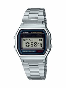 腕時計 カシオ メンズ Casio Men's A158WA-1DF Stainless Steel Digital Watch