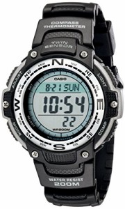 腕時計 カシオ メンズ Casio Men's SGW100-1V Twin Sensor Digital Black Watch, Grey