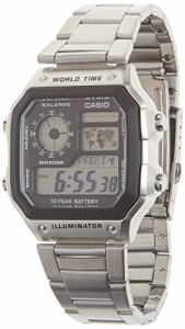 腕時計 カシオ メンズ Casio Men's Classic Stainless Steel Japanese-Quartz Stainless-Steel Strap, Silve