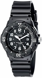 腕時計 カシオ レディース Casio Women's LRW200H-1BVCF Classic Analog Japanese Quartz Black Resin Wat