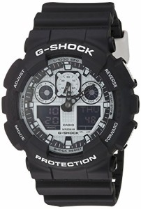 腕時計 カシオ メンズ Casio G-Shock GA-100BW-1A White and Black Series Luxury Watch - Black/One Size