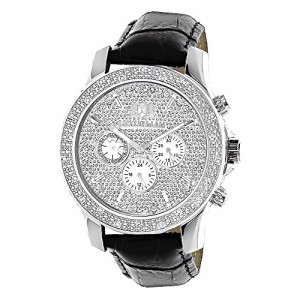 腕時計 ラックスマン メンズ LUXURMAN Mens Diamond Watch 0.25 ct Freeze