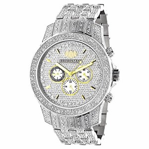 腕時計 ラックスマン メンズ LUXURMAN Mens Genuine Diamond Watch 1.25ctw of Diamonds