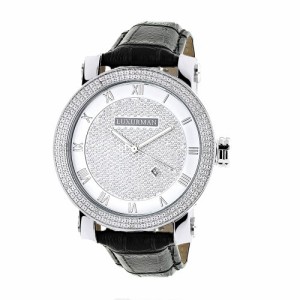 腕時計 ラックスマン メンズ LUXURMAN Diamond Watches Mens VS Diamond Watch .18ct