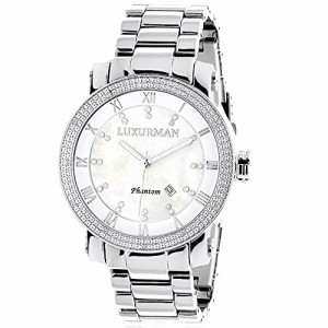 腕時計 ラックスマン メンズ LUXURMAN Mens Diamond Watch 0.12ctw of Diamonds