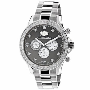 腕時計 ラックスマン メンズ LUXURMAN Genuine Diamond Watches for Men: 2ct Liberty Watch Swiss Quart