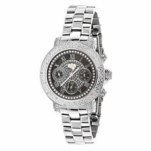 腕時計 ラックスマン レディース LUXURMAN Ladies Diamond Watches 0.3ct Black MOP Montana