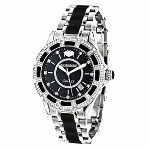 腕時計 ラックスマン レディース LUXURMAN Galaxy Midsize Diamond Watch for Men and Women Stainless