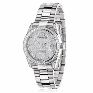 腕時計 ラックスマン レディース LUXURMAN Iced Out Women's Diamond Watch Tribeca 1.5ct