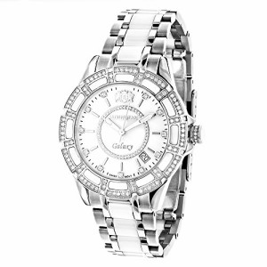 腕時計 ラックスマン レディース Swiss Quartz Ladies Diamond Watches: Stainless Steel and White Ce