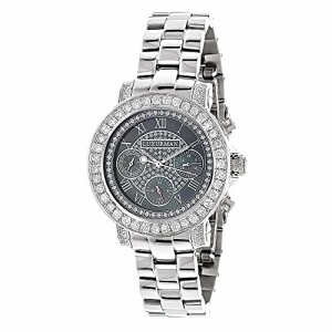 腕時計 ラックスマン レディース LUXURMAN Watches: Ladies Diamond Watch 3ct Black