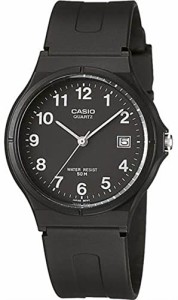 腕時計 カシオ メンズ Casio Unisex Core MW59-1BV Black Resin Quartz Watch with Black Dial