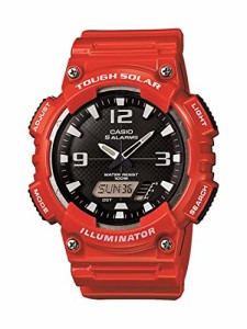 腕時計 カシオ メンズ Casio Men's AQ-S810WC-4AVCF Analog-Digital Display Quartz Red Watch